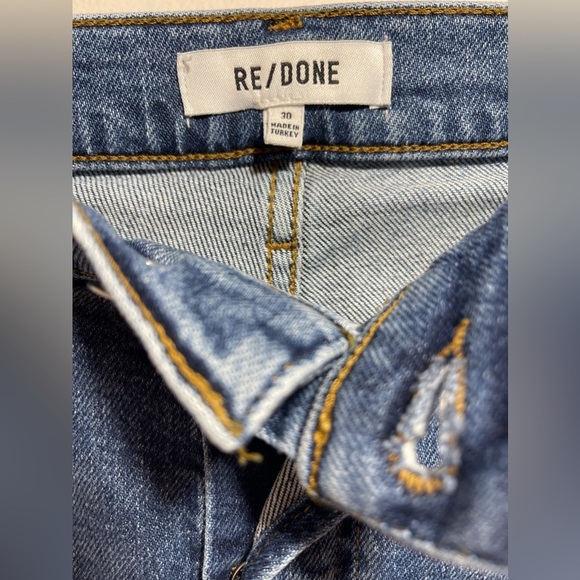 RE/DONE‎ Jeans Women’s Size 30 Ultra High Rise Stove Pipe in Vintage Indigo - Picture 9 of 15